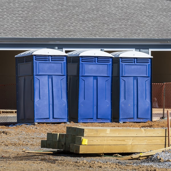 is there a specific order in which to place multiple porta potties in Hollowayville Illinois